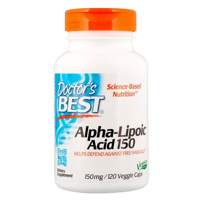 ALA - Kwas Alfa Liponowy 150 mg (120 kaps.) Doctor's Best ALA - Kwas Alfa Liponowy 150 mg (120 kaps.) Doctor's Best