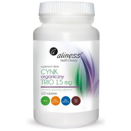 Cynk Organiczny Trio 15 mg x 100 tabletek
